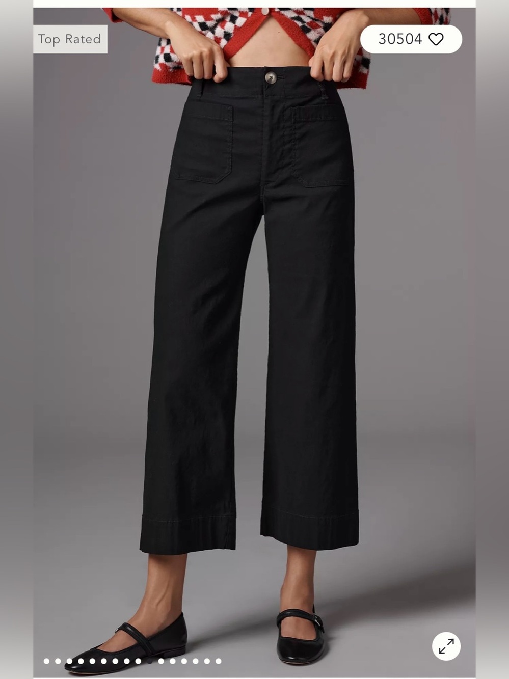 Anthropologie Maeve The Colette Crop length Magic Fabric Pants - Picture 2 of 6